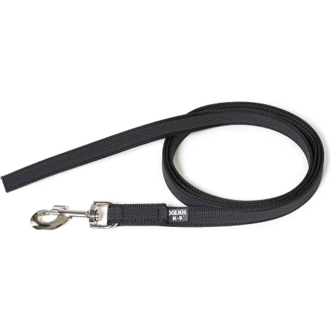 Lange lijn hond - Antislip - 14mm x 5m - Met handvat - Zwart