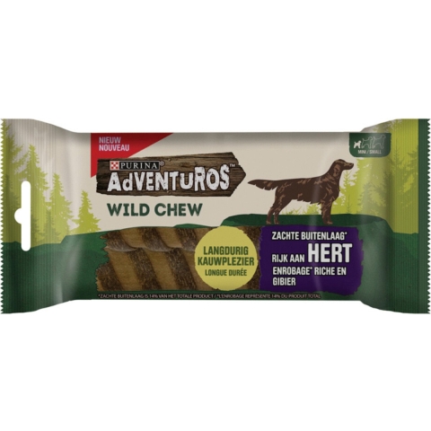 Purina Adventuros Wild Chew S hondensnack Per 7