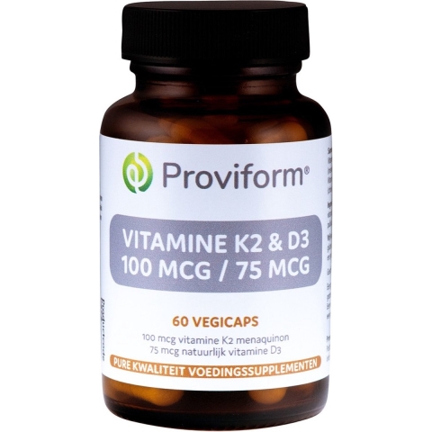 Proviform Vitamine K2 100 mcg & D3 75 mcg Capsules