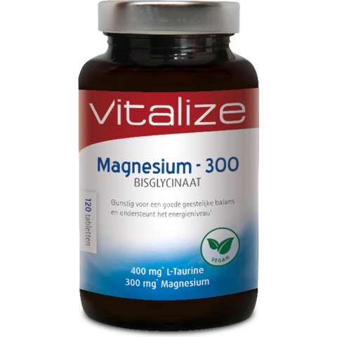 Vitalize Magnesium 300 Bisglycinaat Tabletten