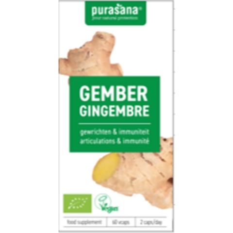 Purasana Biologische Gember Capsules