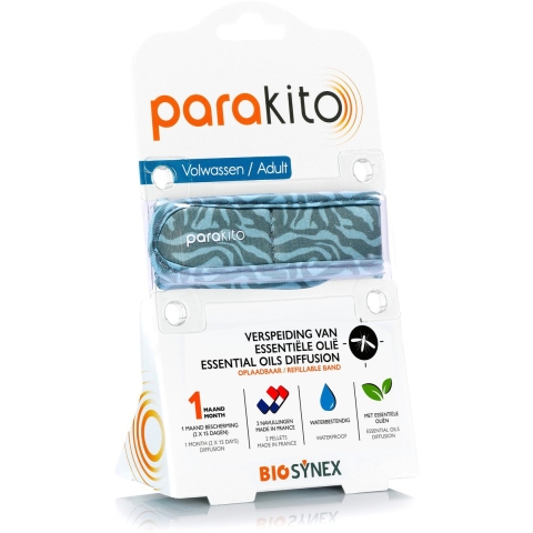 ParaKito Anti-Muggen Armband Zwart Volwassenen