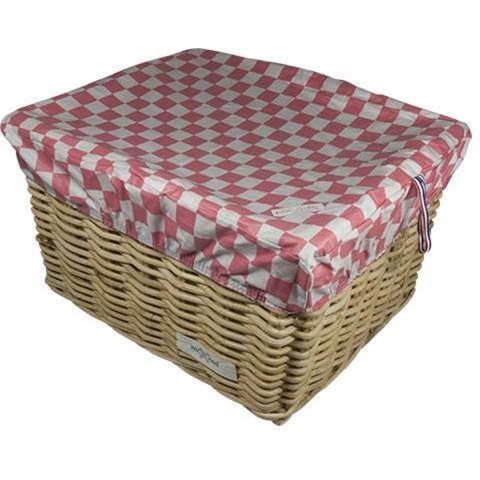 Box L Pink Checker voor fietsmand of fietskrat
