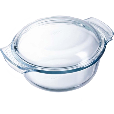 Pyrex Ronde schaal met deksel 2,3+0,7L