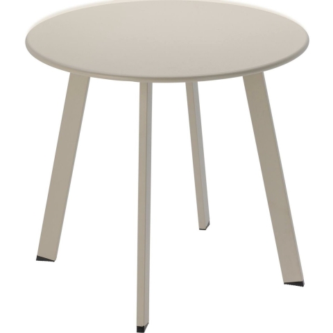 Bijzettafel Ø50xh45cm mat beige