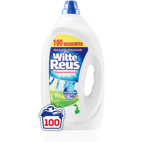 Witte Reus Wasmiddel Gel 100 Wasbeurten 4,5 liter