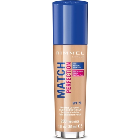 1+1 gratis: Rimmel Match Perfection Foundation True Beige 203 30 ml