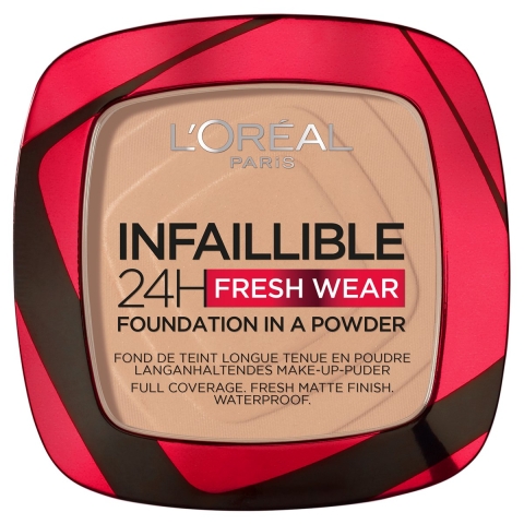 1+1 gratis: L'Oréal Infaillible 24H Fresh Wear Foundation Poeder 120 Vanille 8 gr