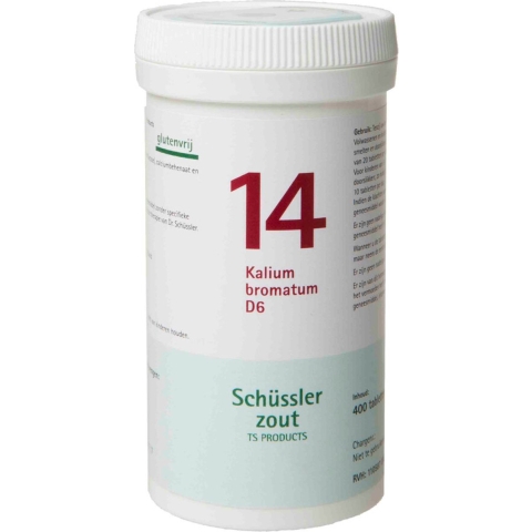 Pfluger Schussler Zout nr 14 Kalium Bromatum D6 400 tabletten