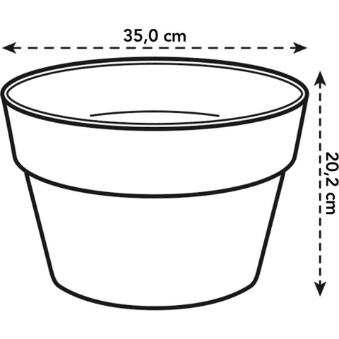 Loft urban schaal 35cm lavendel lila bloempot elho - Elho
