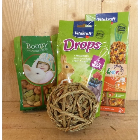 Cadeaupakket voor je konijn - Warentuin mix