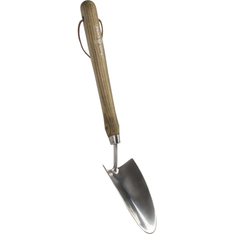 Dutch Garden Verplantschepje lang breed RVS FSC Hout - Talentools
