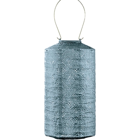 Cylinder 18 Topaze Grey Blue Solar lampion - Lumiz