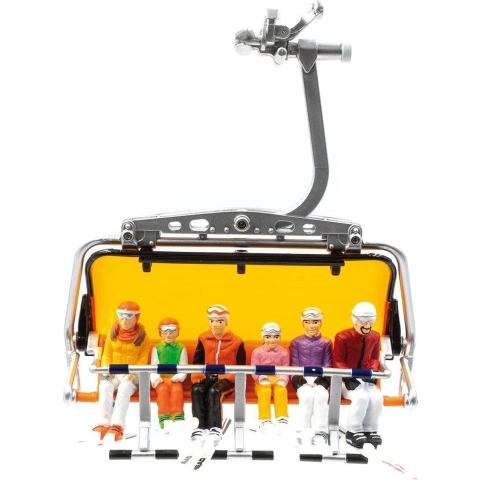 Figuren zittend ski's 6 stuks - Jaegerndorfer