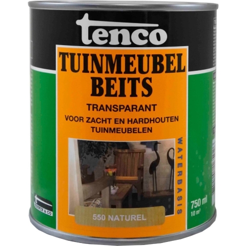 Tuinmeubelbeits naturel 550 0,75l verf/beits - Tenco