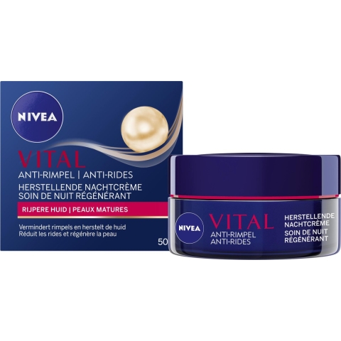 1+1 gratis: Nivea Vital Nachtcrème Herstellend 50 ml