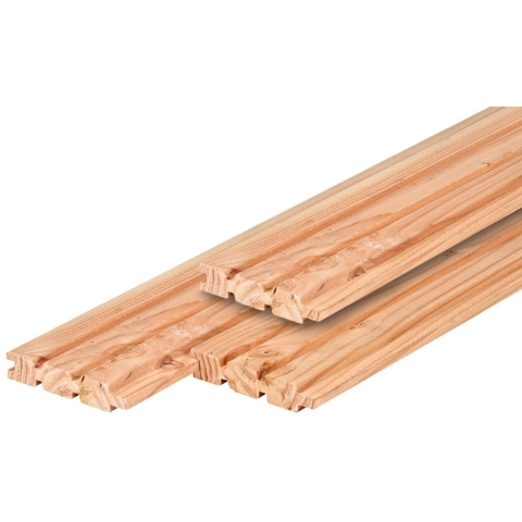 Douglas dubbelzijdig triple profiel 2,8x14,5x300 cm Tuindeco - Tuindeco