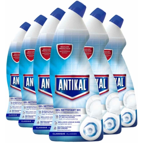 6x Antikal WC Gel 750 ml