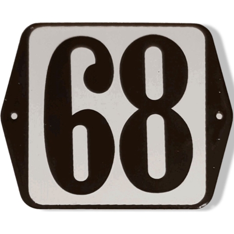 Huisnummer standaard nummer 68 - Warentuin mix