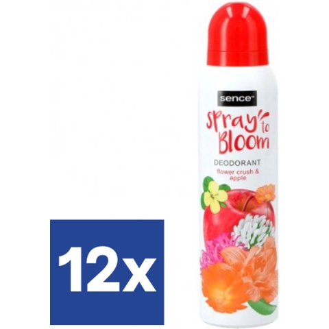 12x Sence Deodorant Flower Crush&Apple 150 ml
