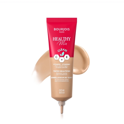 1+1 gratis: Bourjois Healthy Mix Tinded Beautifier Foundation 004 Medium