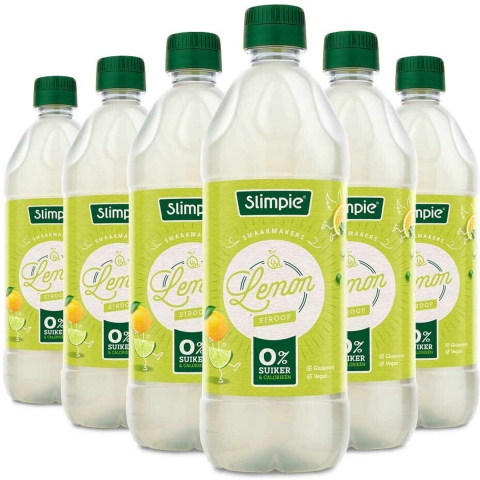 6x Slimpie Siroop Lemon 650 ml
