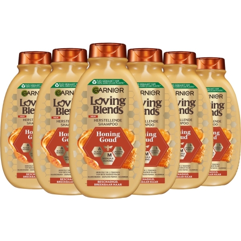 6x Garnier Loving Blends Honing Goud Shampoo 300 ml
