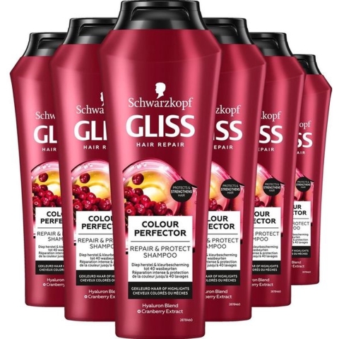 6x Gliss Shampoo Color Protect&Shine 250 ml