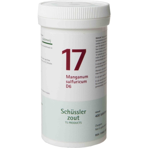 Pfluger Schussler Zout nr 17 Manganum Sulfuric D6 400 tabletten