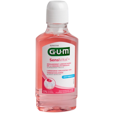3x GUM Mondspoelmiddel Sensivital 300 ml