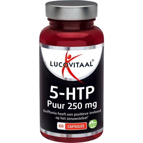 2+2 gratis: Lucovitaal 5-HTP Puur 250mg Vegan 60 capsules