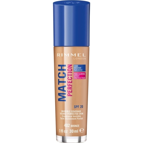 1+1 gratis: Rimmel Match Perfection Foundation Bronze 402 30 ml