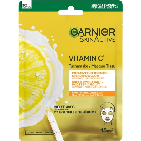 6x Garnier SkinActive Vitamine C Sheet Masker