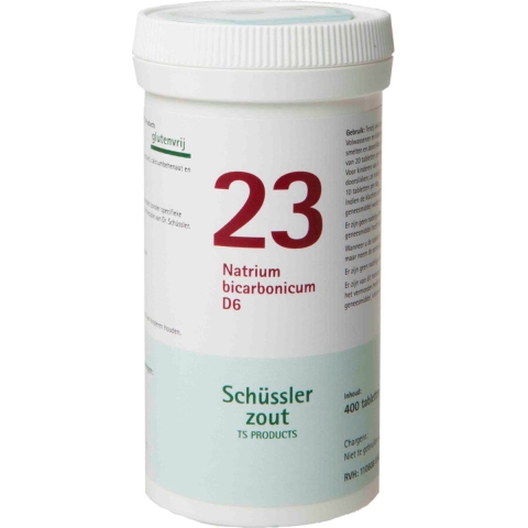 Pfluger Schussler Zout nr 23 Natrium bicarbonicum D6 400 tabletten