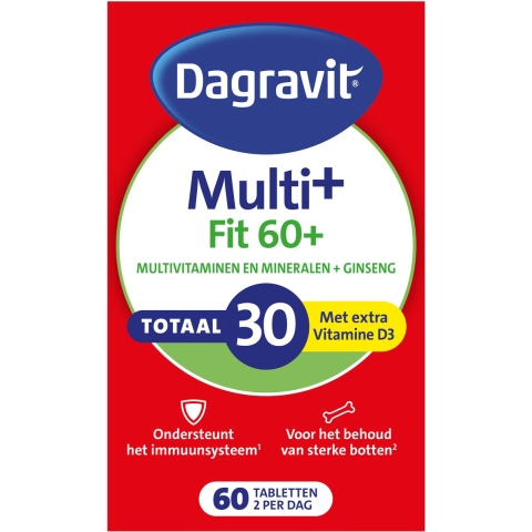 Gratis Verzending: Dagravit Vitaal 60+ Multivitaminen 60 tabletten