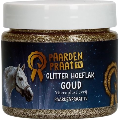 Paardenpraat TV Glitter Hoeflak Goud