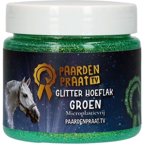 Paardenpraat TV Glitter Hoeflak Groen