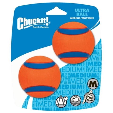 2x Chuckit Ultra Ballø 6 cm 2 stuks