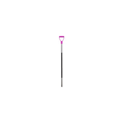 Mestvork steel alum. 115 cm roze handvat incl rubber grip