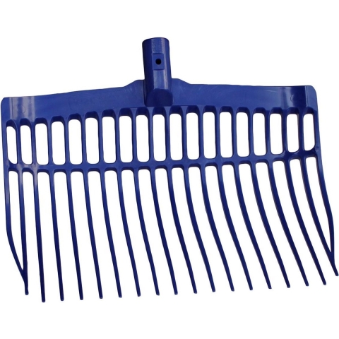 Mestvork kunststof blauw zonder steel