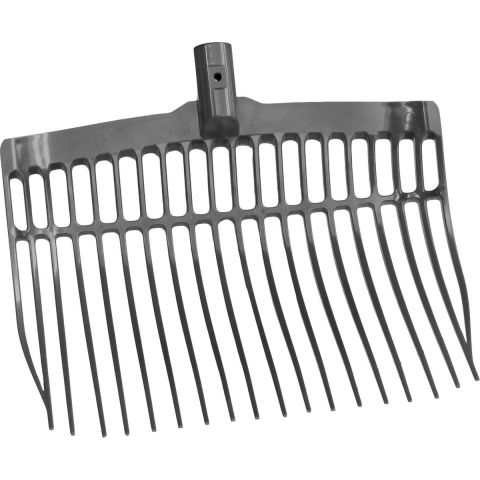 Mestvork kunststof donkergrijs zonder steel