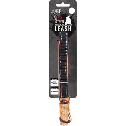 AFP Off Street Dog Leash Tangerine S