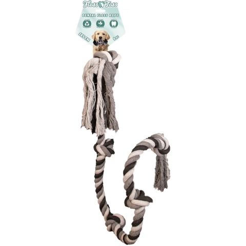 Floss Toss Dental Rope 5 Knot 185 cm