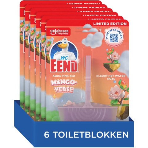 12x WC Eend Toiletblok Aqua Pink Mango Verse 36 gr