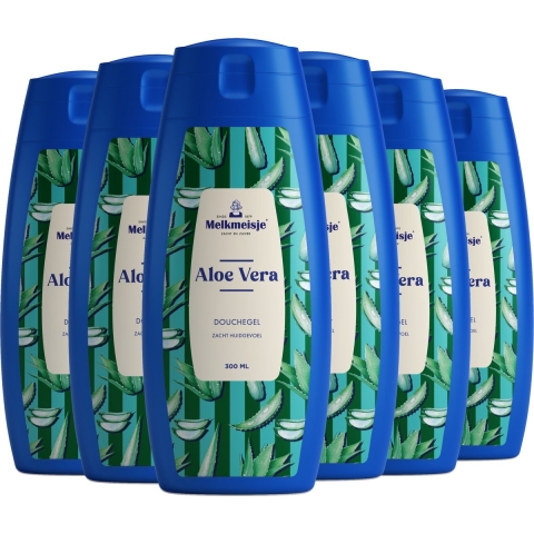 6x Melkmeisje Douchegel Aloe Vera 300 ml