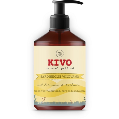 Kivo Sardineolie met Echinacea&Kurkuma 500 ml