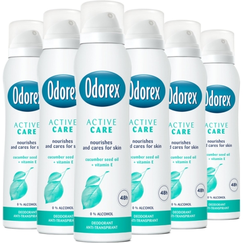 6x Odorex Deodorant Spray Active Care 150 ml