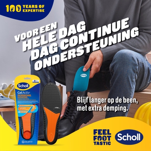 Scholl GelActiv Inlegzolen Work&Boot Small Maat 35.5-40.5 1 paar