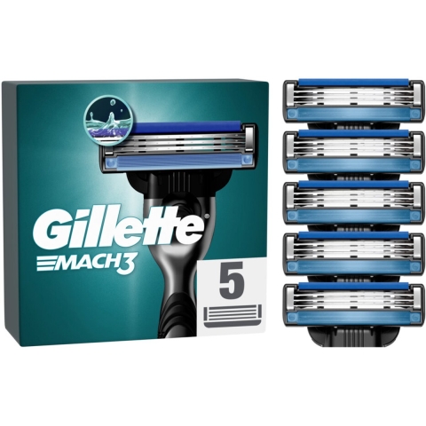 Gillette Scheermesjes Mach3 5 stuks