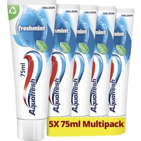 Aquafresh Tandpasta Freshmint Frisse Adem 5 stuks